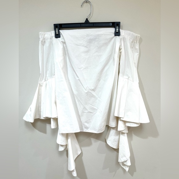 Alice & Trixie Ruffle Sleeve Off Shoulder Blouse size Small - Picture 2 of 7
